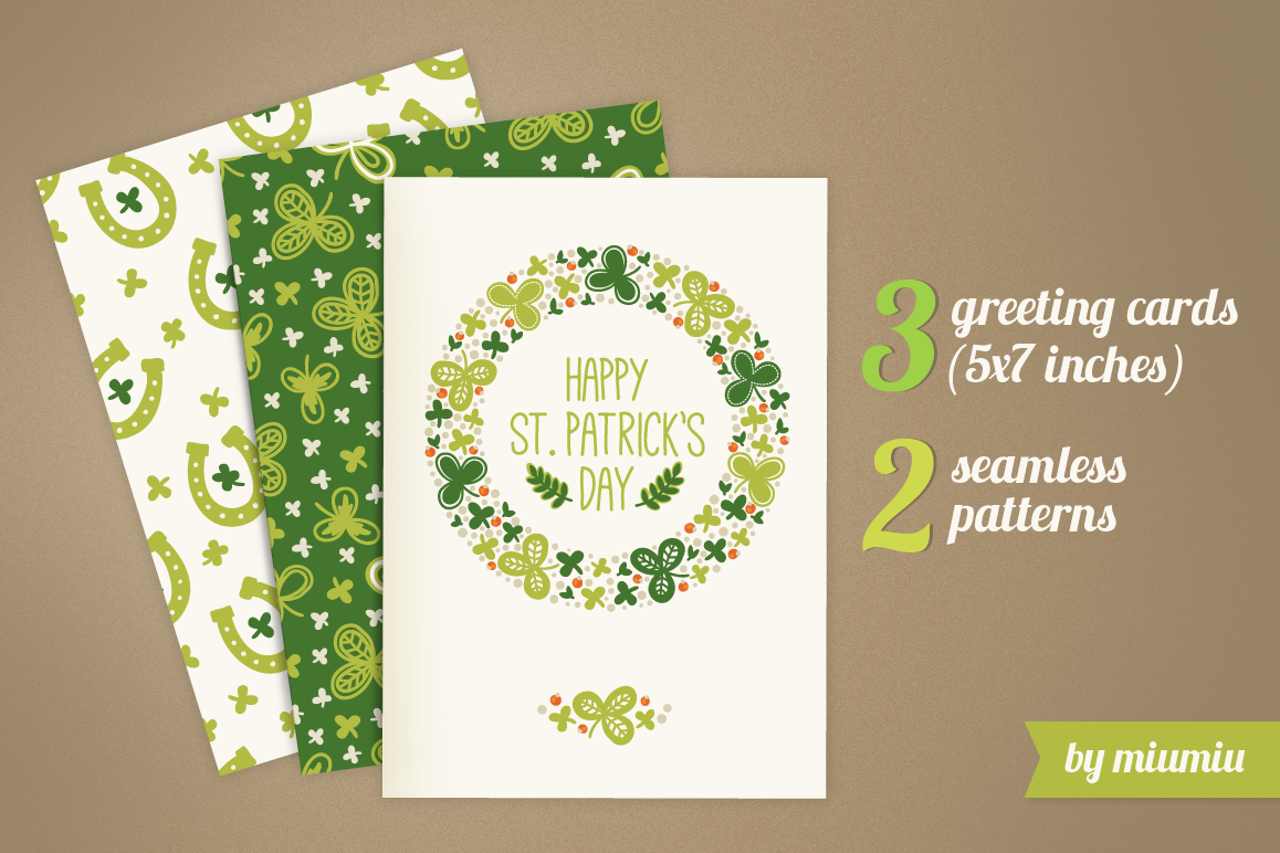 Greeting cards for St. Patrick's Day example image 1