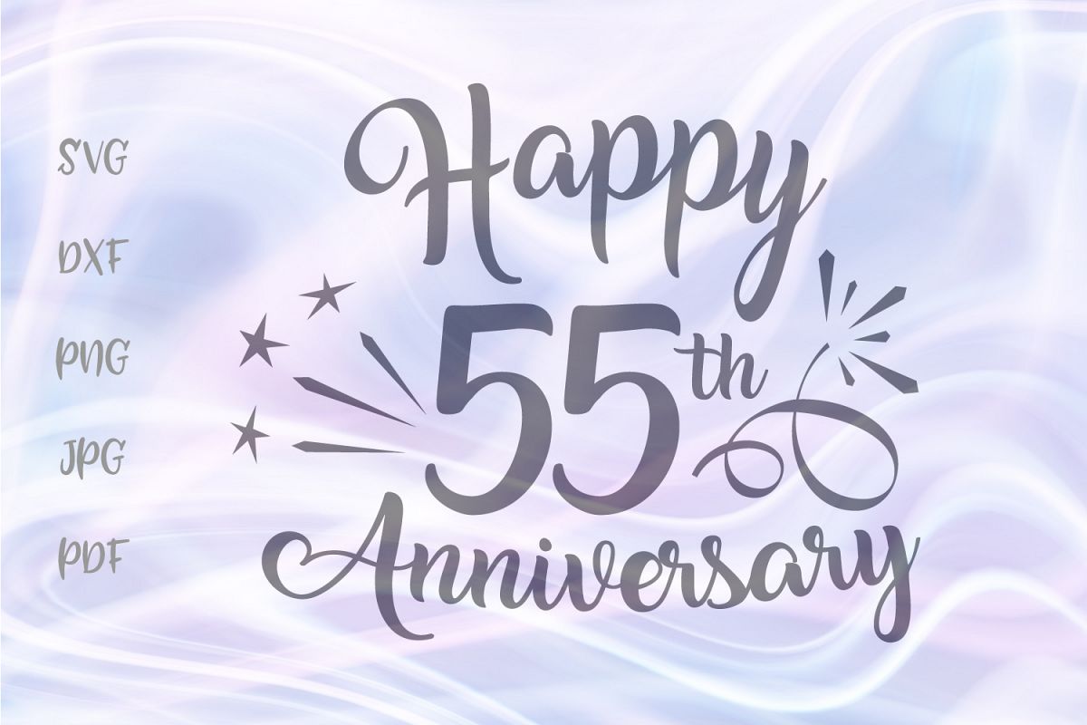 Happy 55th Anniversary Fifty Five Year Emerald Wedding Sign example image 1
