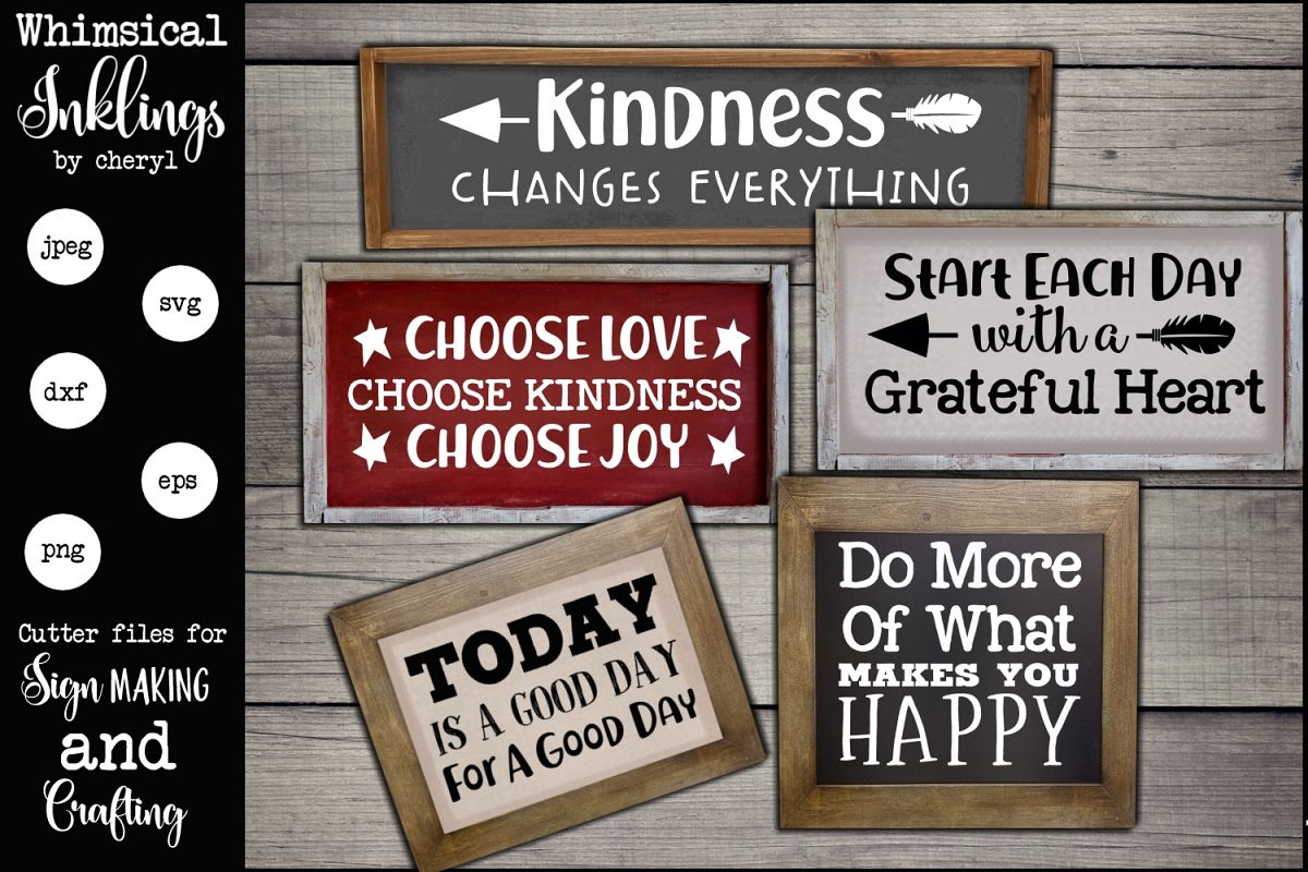 Kindness Changes Everything SVG set example image 1