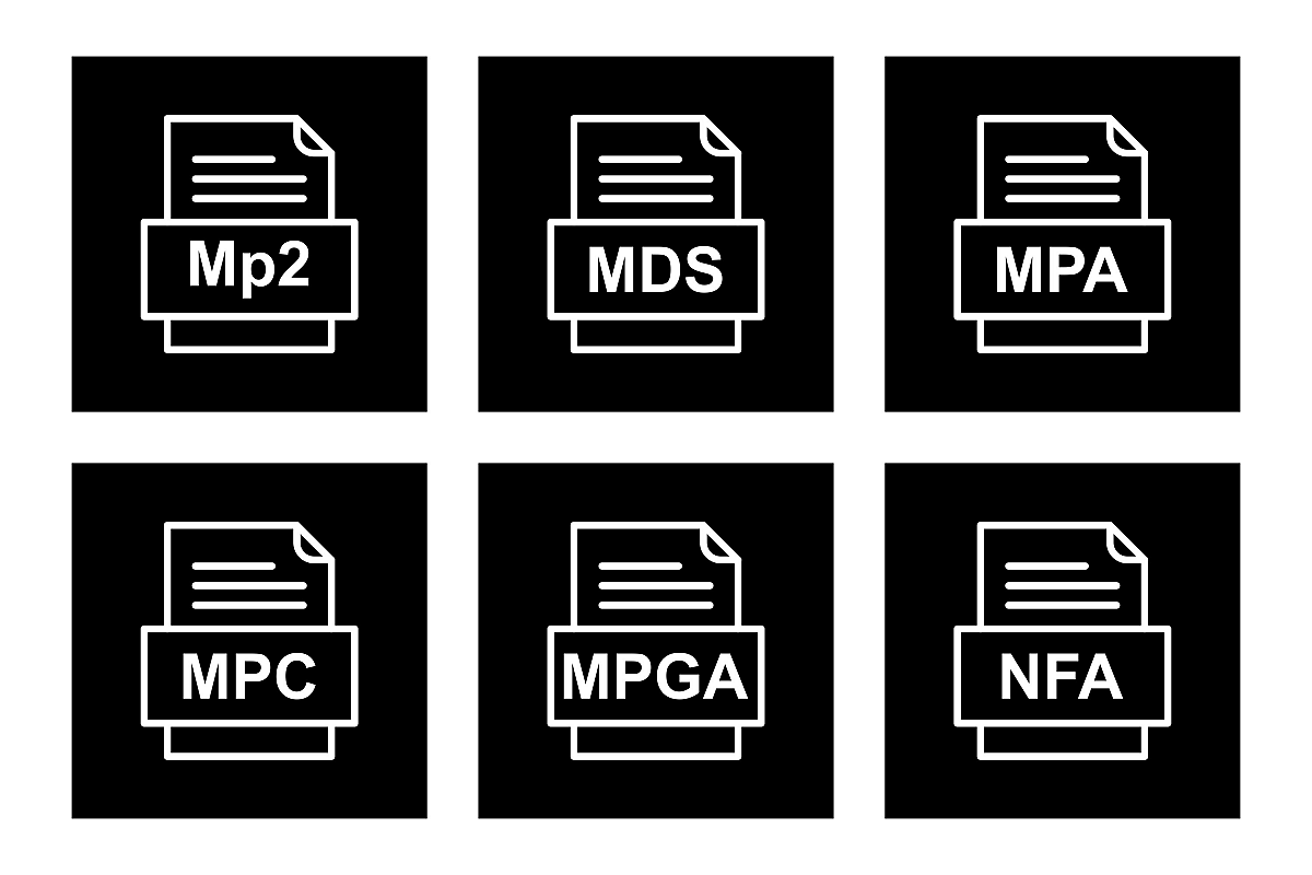 Set Of File Formats Icons example image 1