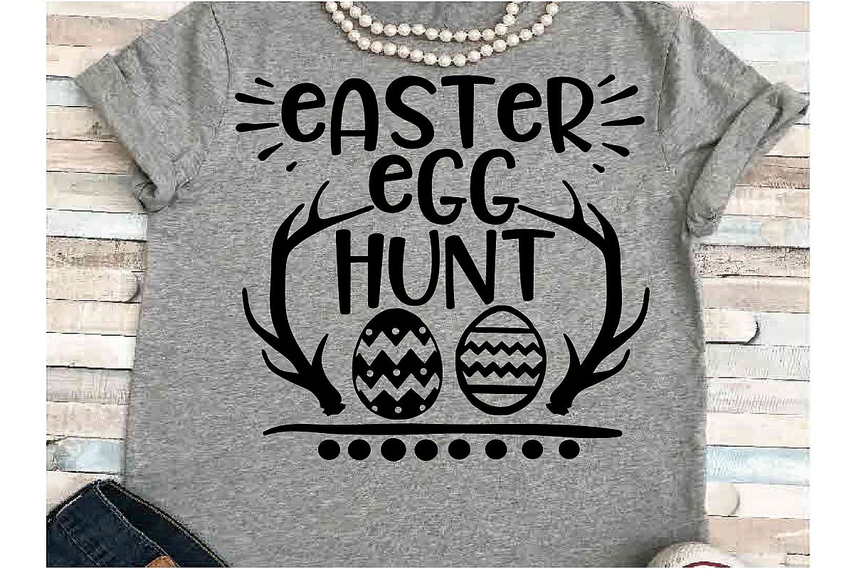 Happy Easter SVG DXF JPEG Silhouette Cameo Cricut Egg hunt example image 1