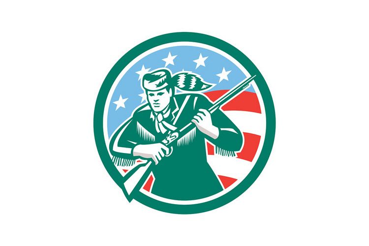 American Frontiersman Daniel Boone Circle Retro example image 1