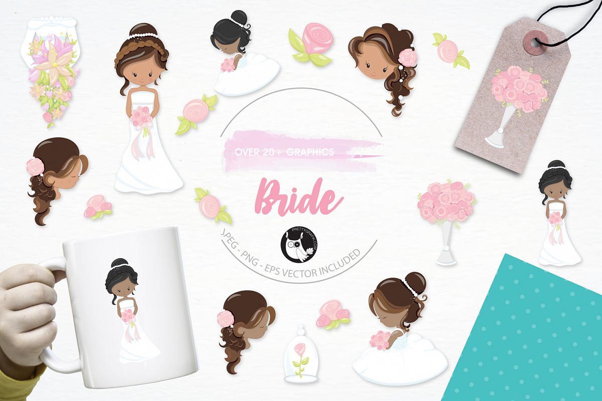 Bride graphics and illustrations example image 1