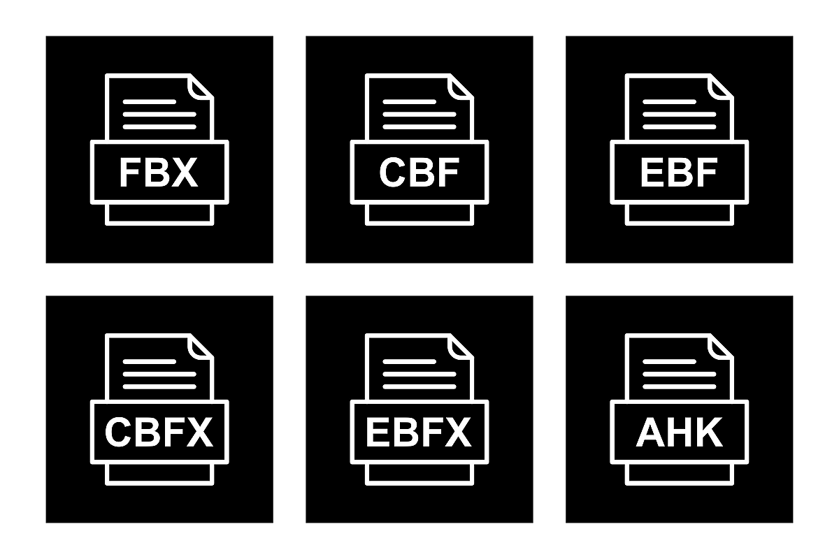 Set Of File Formats Icons example image 1