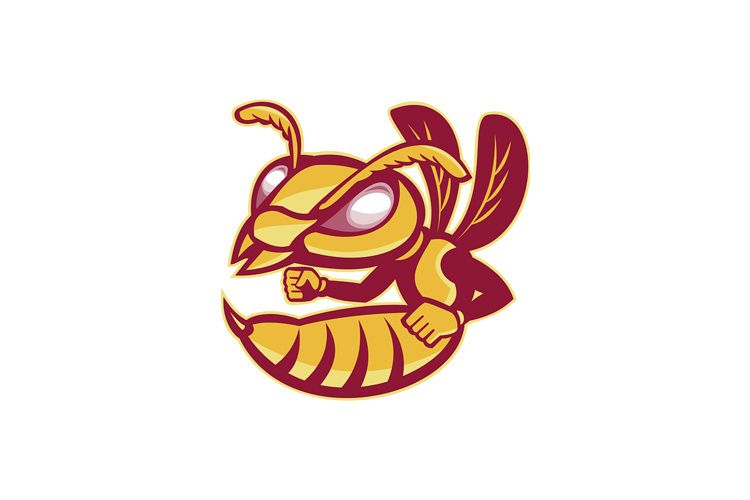 angry female hornet mascot example image 1