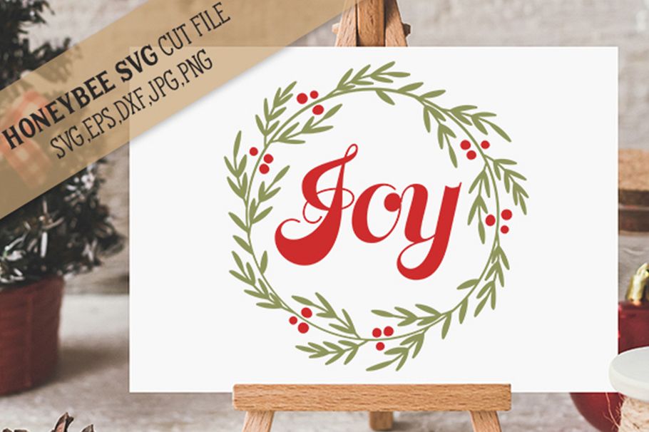 Download Joy Wreath svg