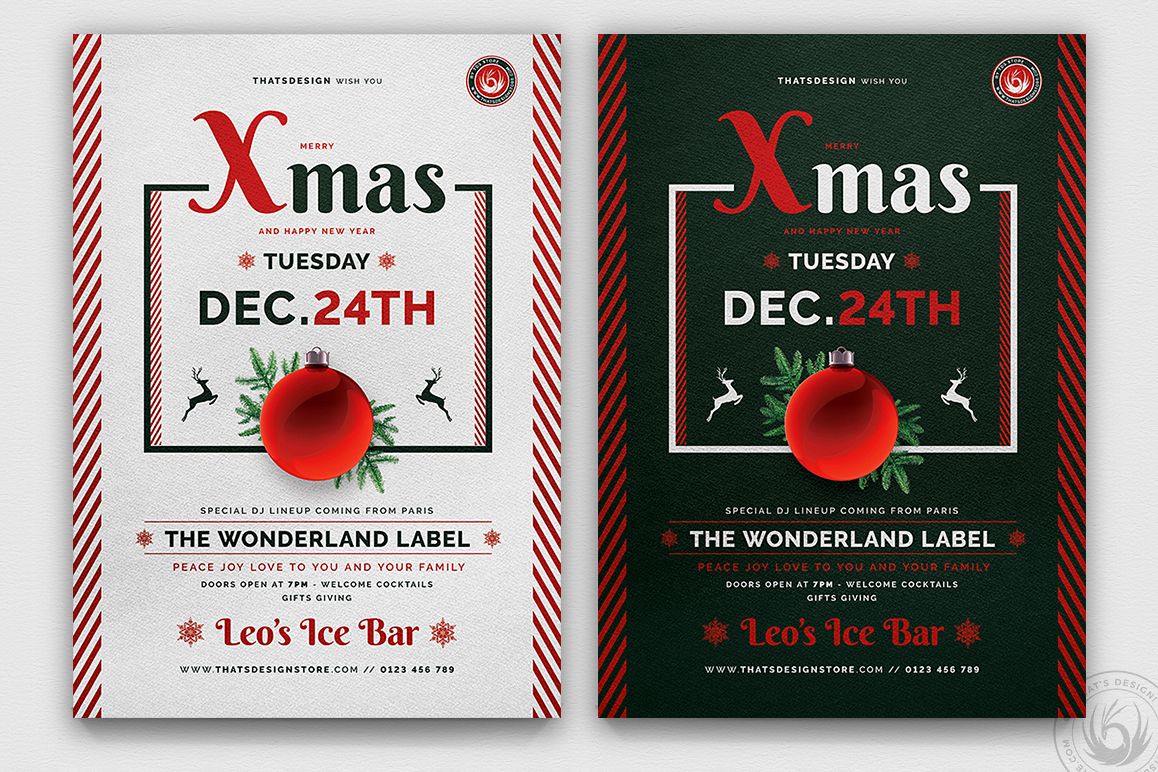 Christmas Eve Flyer Template V12 example image 1