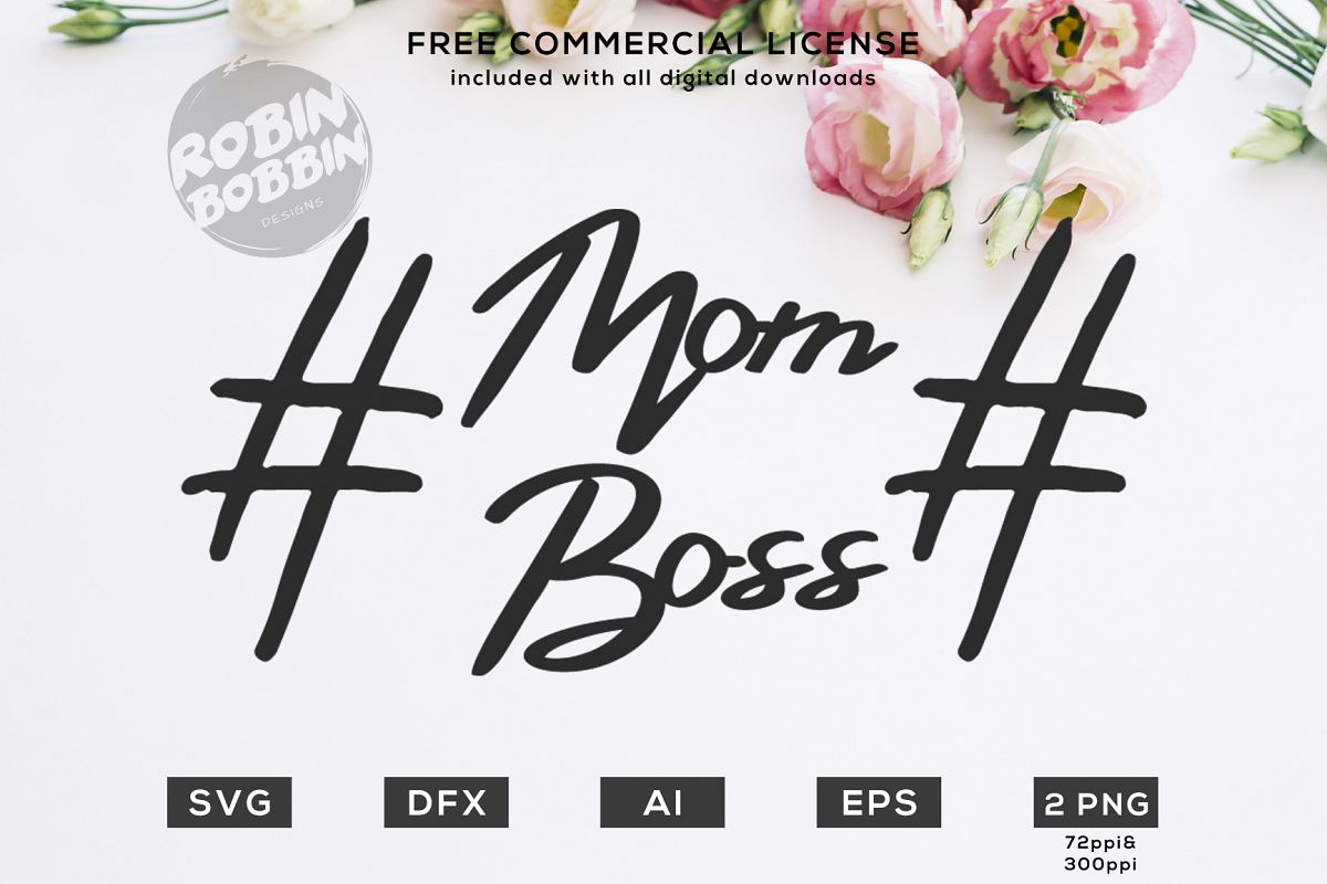 Mom Boss Design for T-Shirt, Hoodies, Mugs and more example image 1