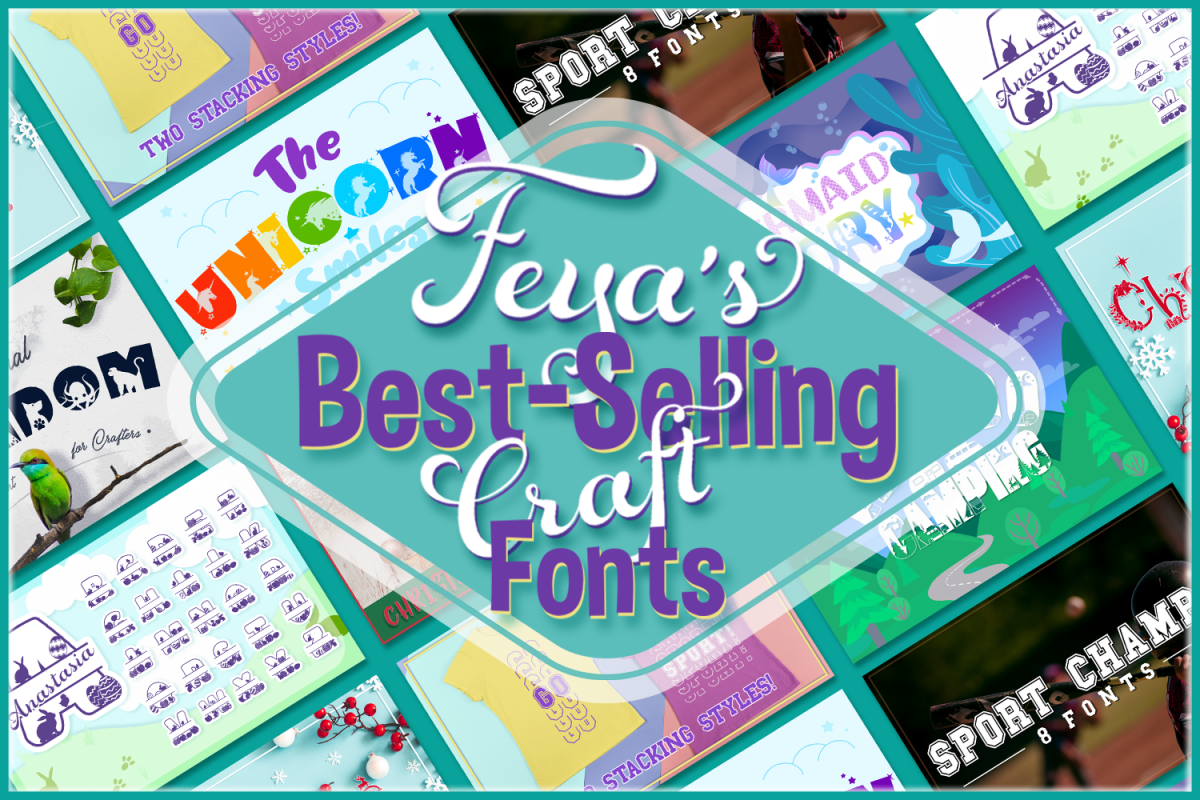 Feya's Best-Selling Craft Fonts Bundle example image 1