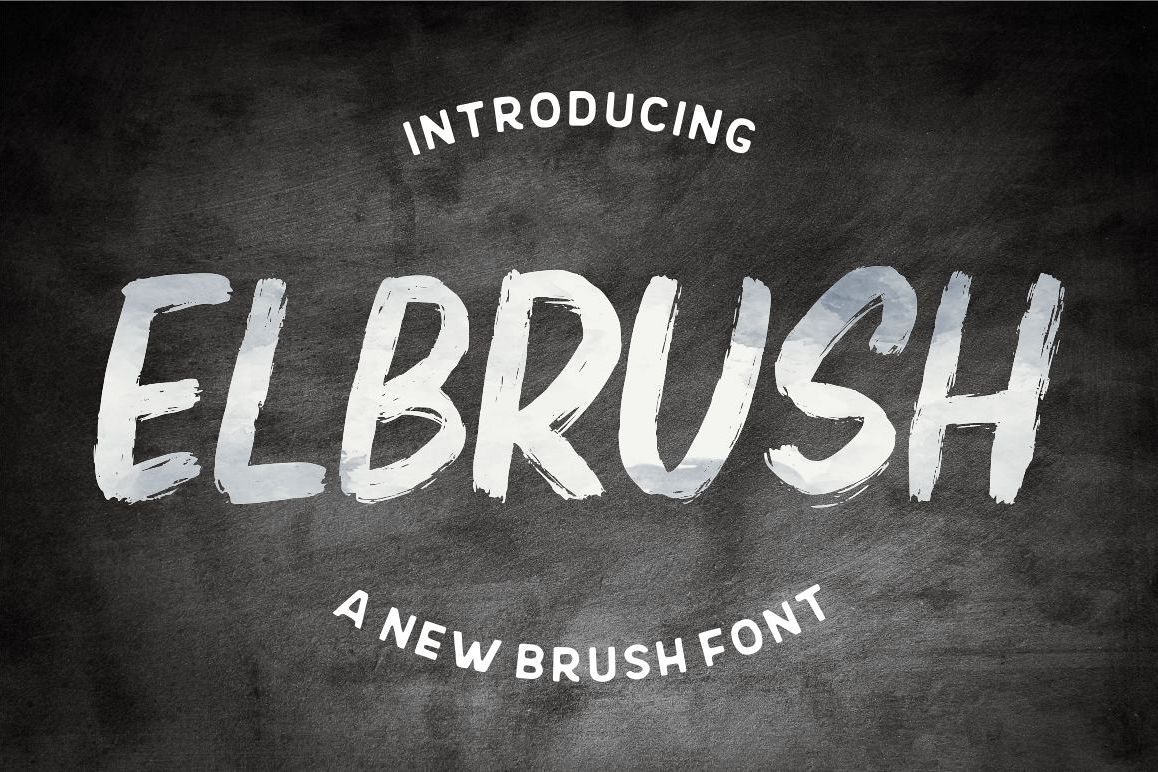 Elbrush - New Brush Font example image 1