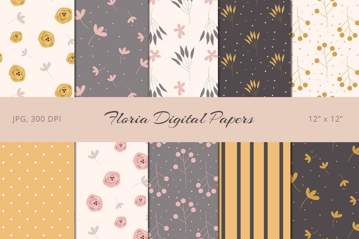 Floria Digital Papers example image 1
