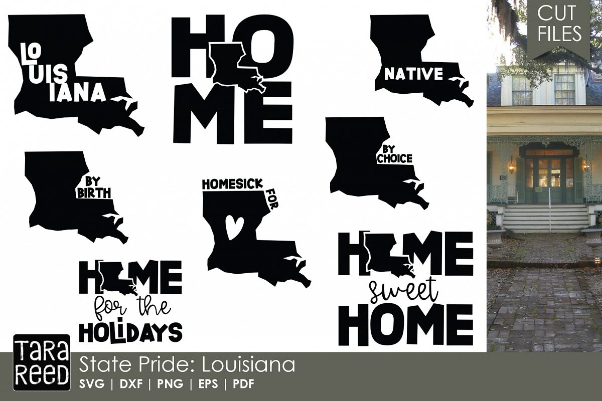 Download Louisiana SVG and Cut Files for Crafters