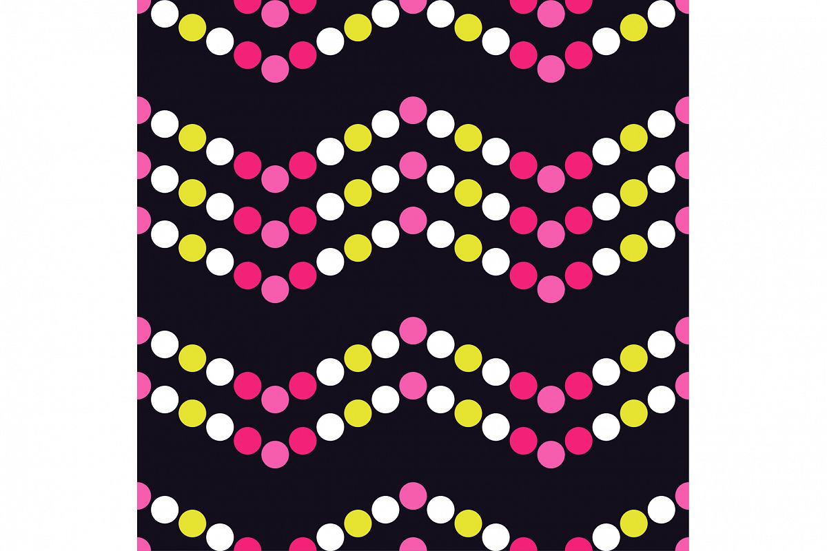 Seamless vector decorative background with circles and polka dots. Print. Cloth design, wallpaper. example image 1