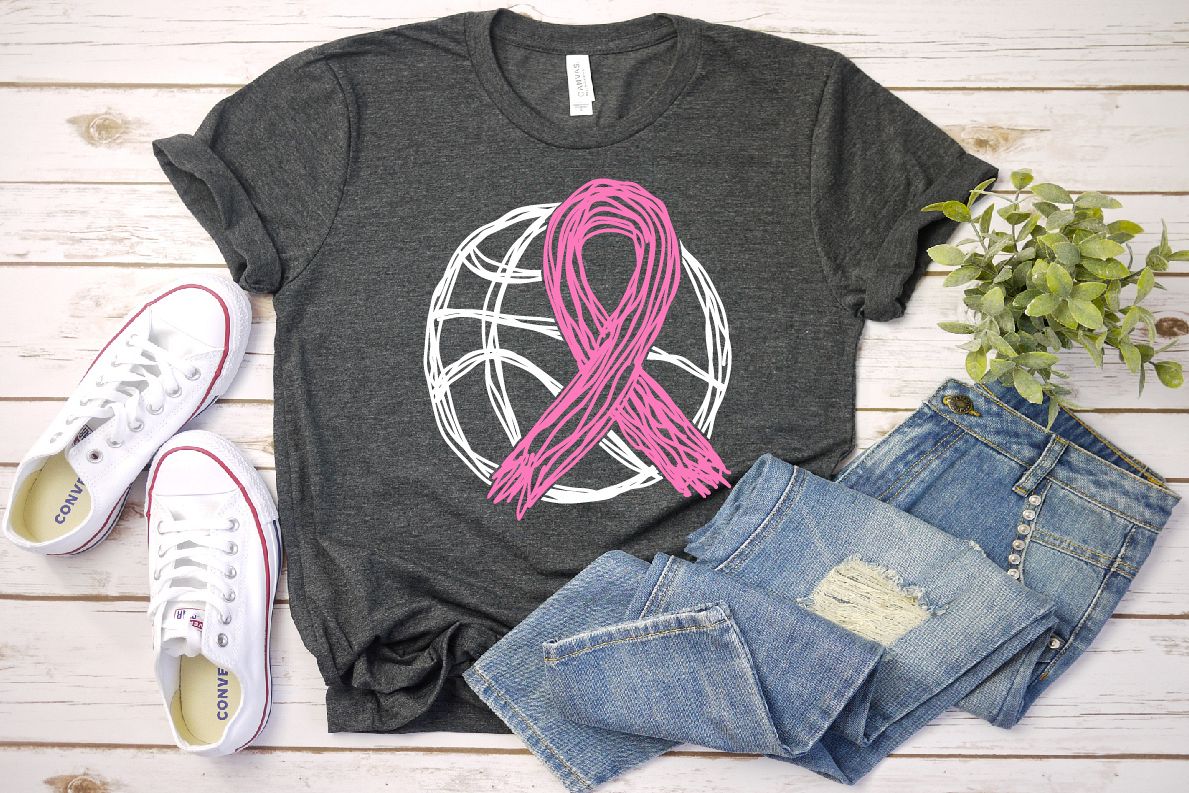 Go fight Cure Breast Cancer Cheer basketball 1565s example image 1