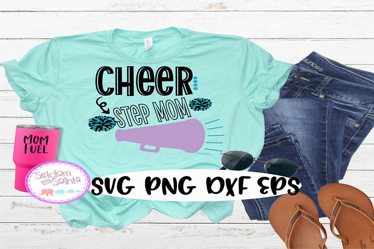 Cheer Step Mom SVG PNG DXF EPS example image 1