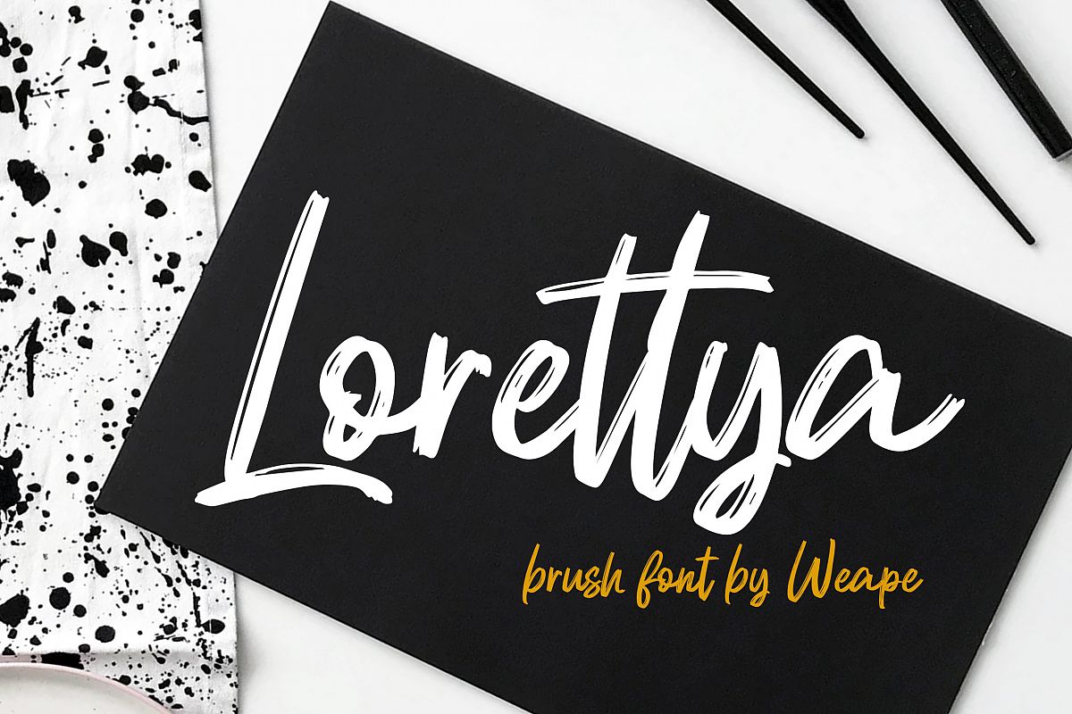 Lorettya - Brush Font example image 1
