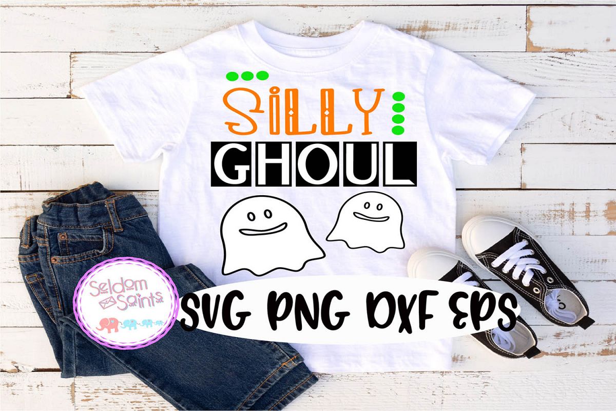 Silly Ghoul SVG PNG DXF EPS example image 1
