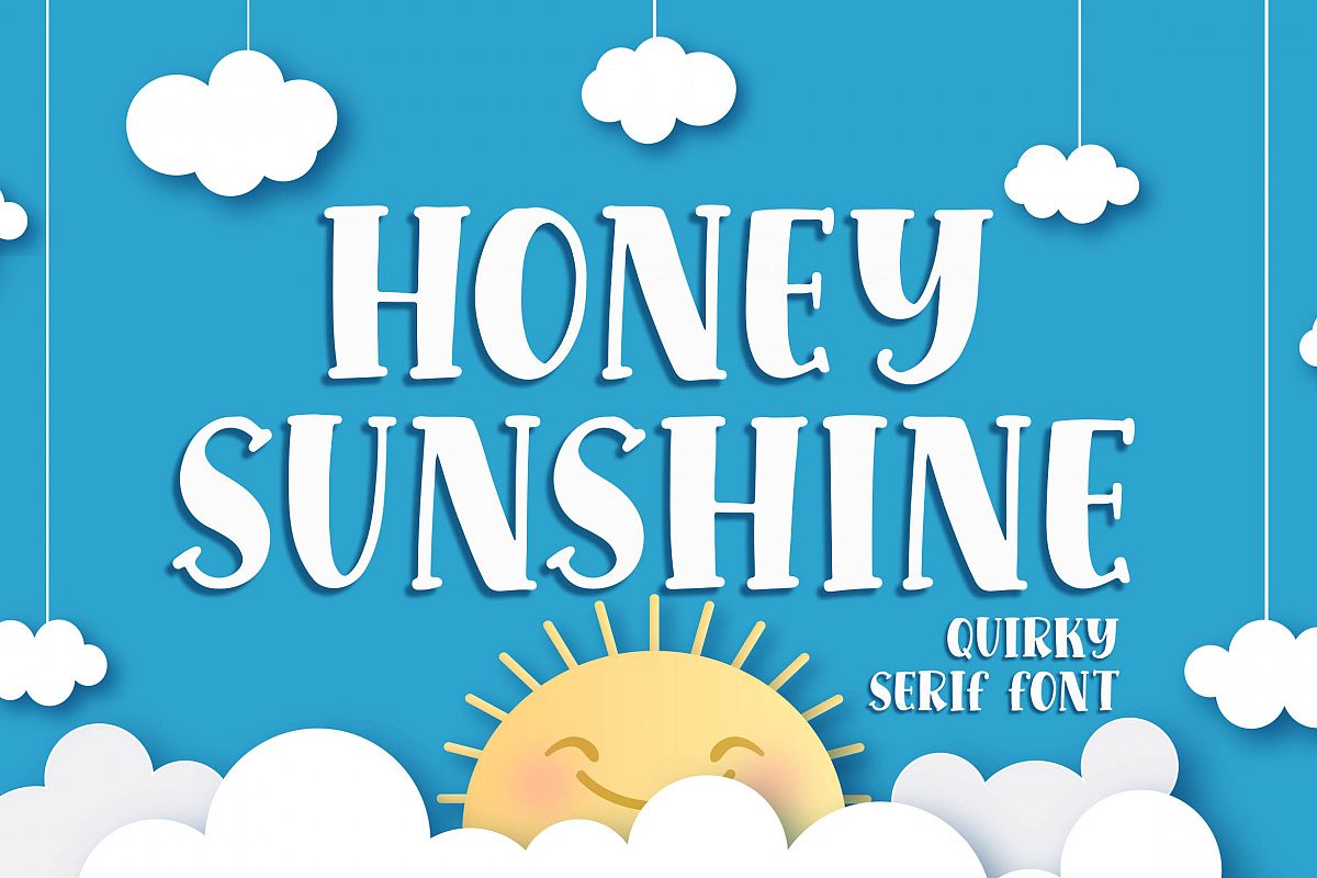 Honey Sunshine - a Quirky Serif Font example image 1