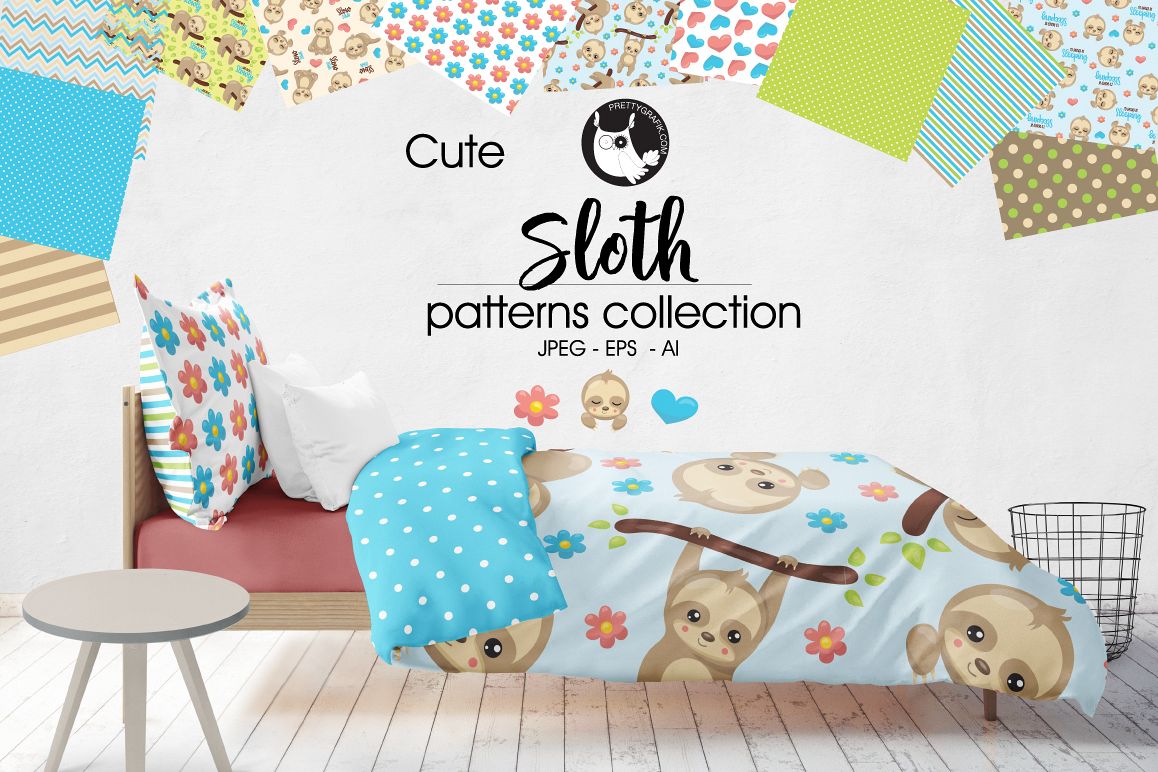 SLOTH, digital papers example image 1