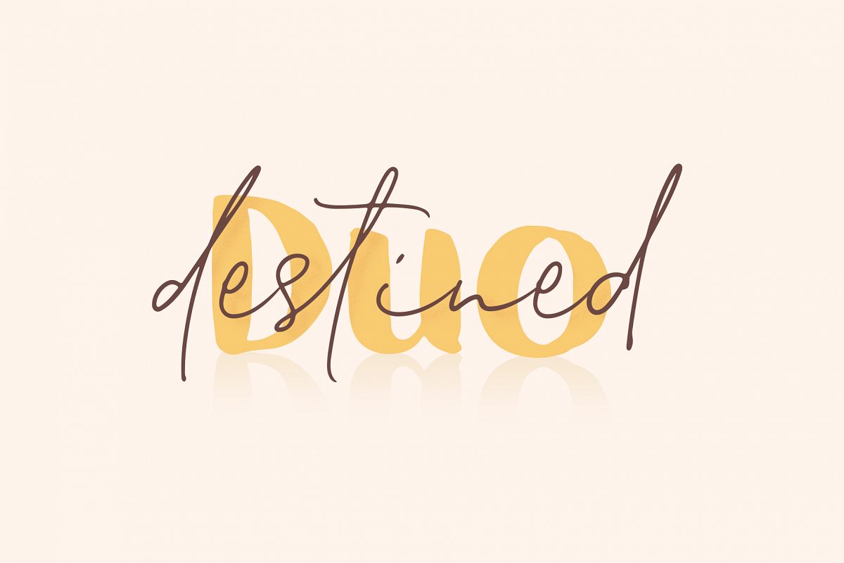 Destined Duo - Brush Sans & Signature Script example image 1