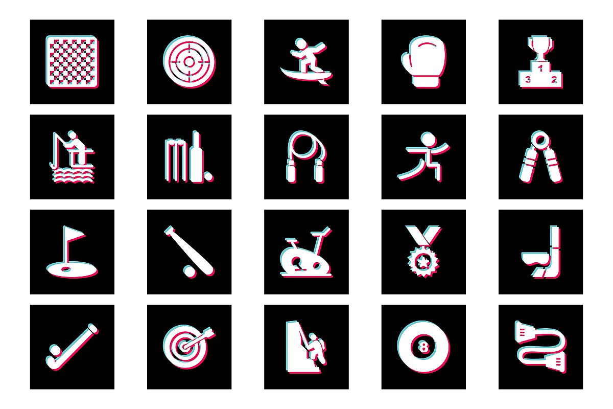 Set Of Sports And Game Icons example image 1