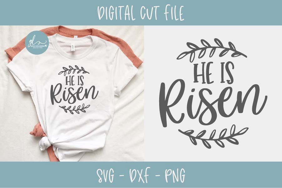 He Is Risen - Easter SVG Cut File example image 1