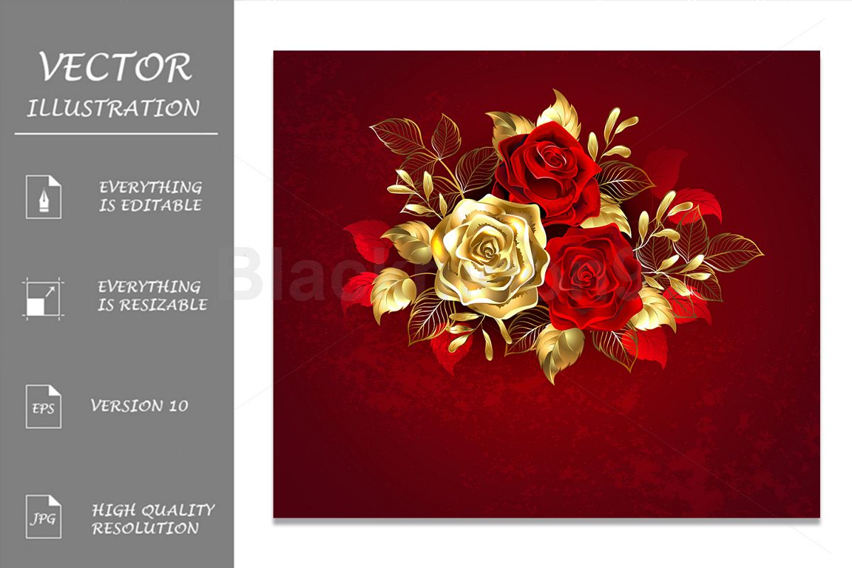 Three Jewelry Roses example image 1