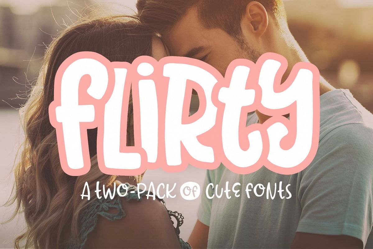Flirty Font 2-pack example image 1