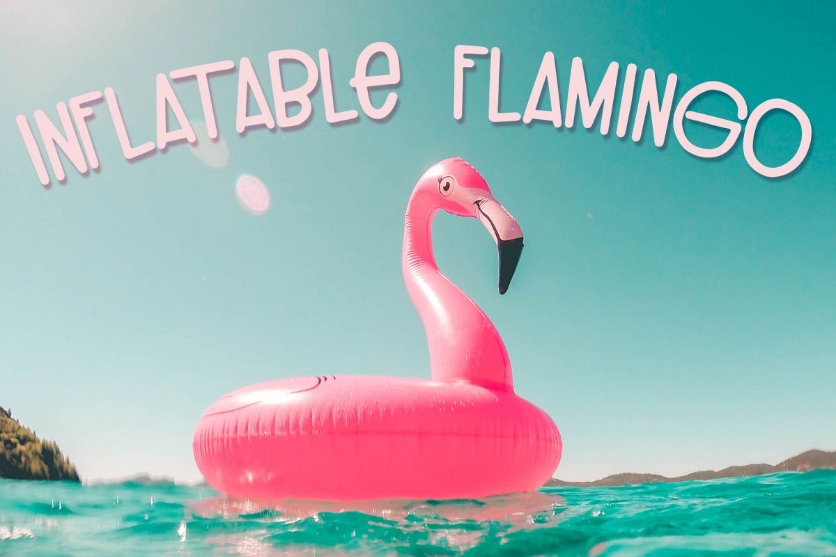 Inflatable Flamingo Font example image 1