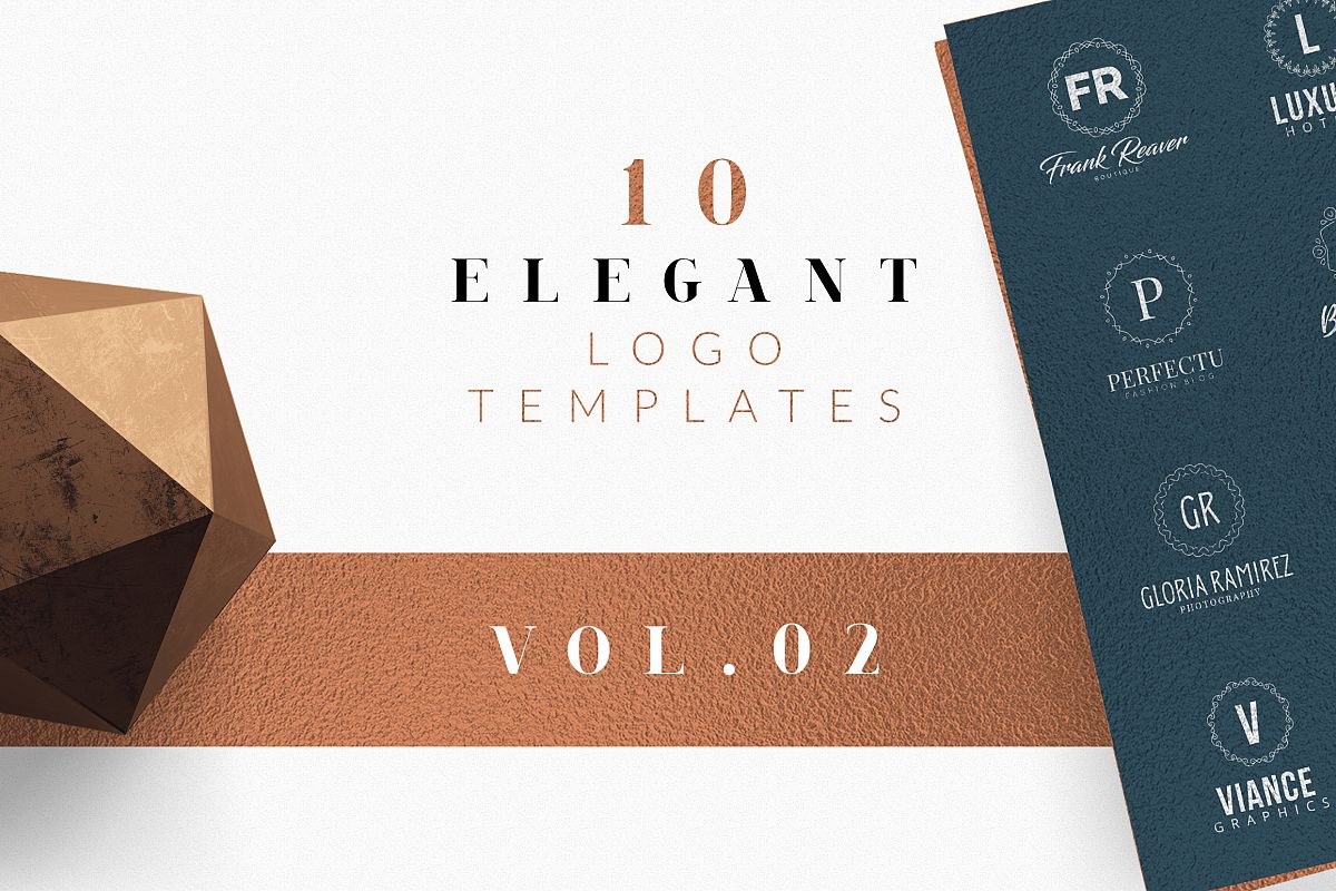 10 Elegant Logo Templates Vol.02 example image 1