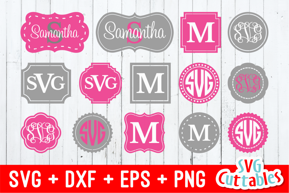 Monogram Frames set of 14 example image 1