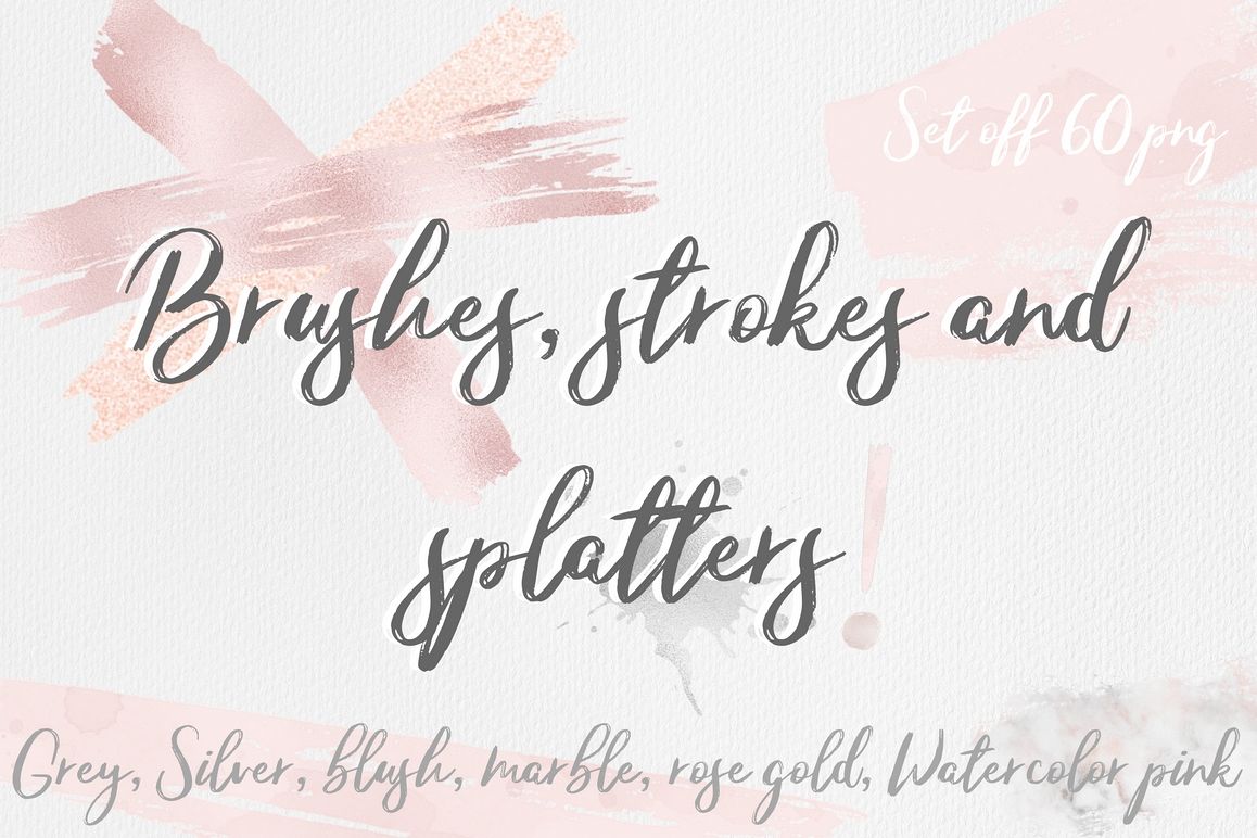 Brushes, strokes and splatters example image 1