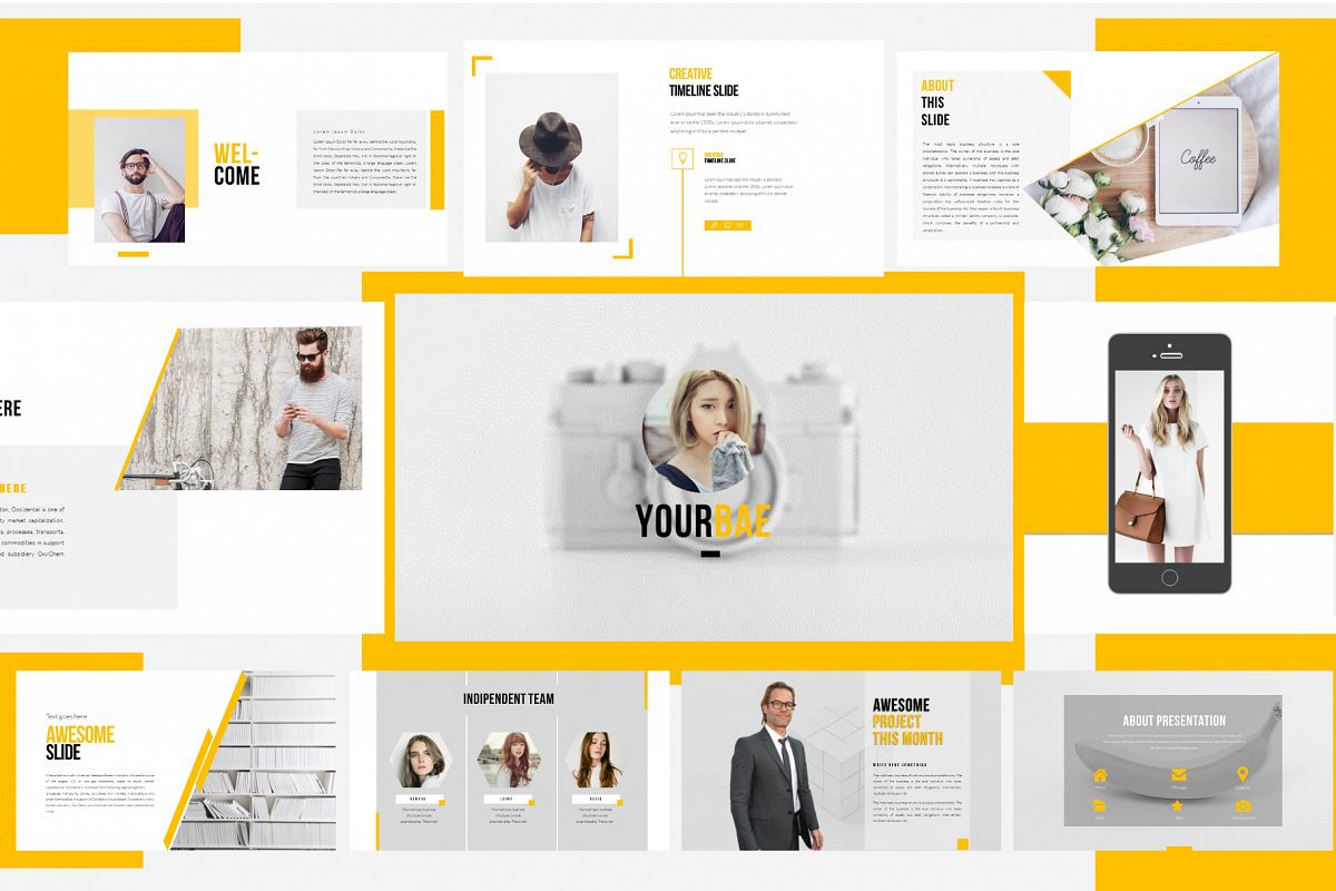 Yourbae Powerpoint Template example image 1