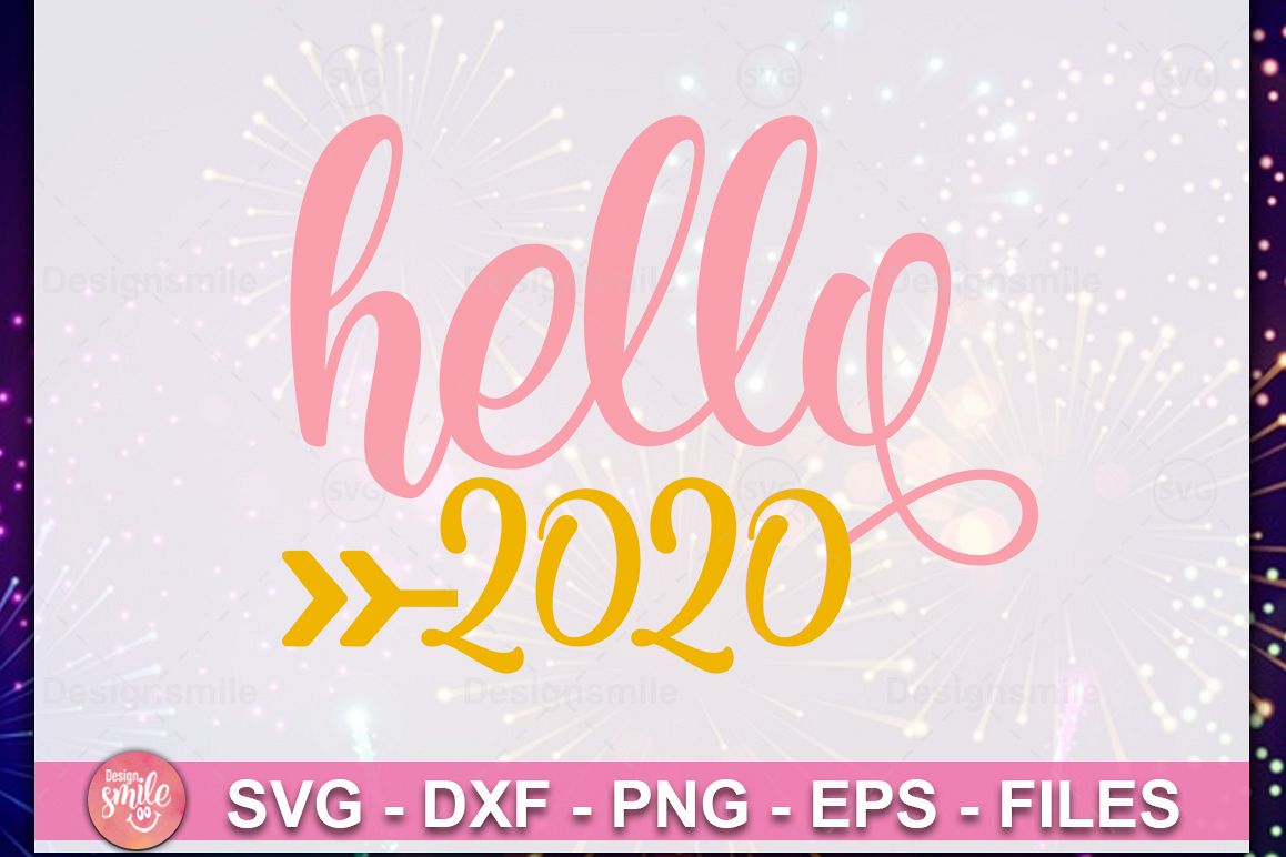 Hello 2020 SVG| New Year SVG| New Year 2020 SVG example image 1