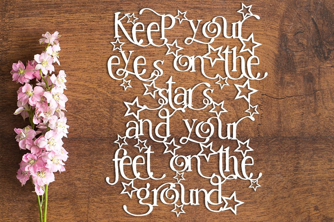 Eyes On The Stars - Paper Cutting Template example image 1