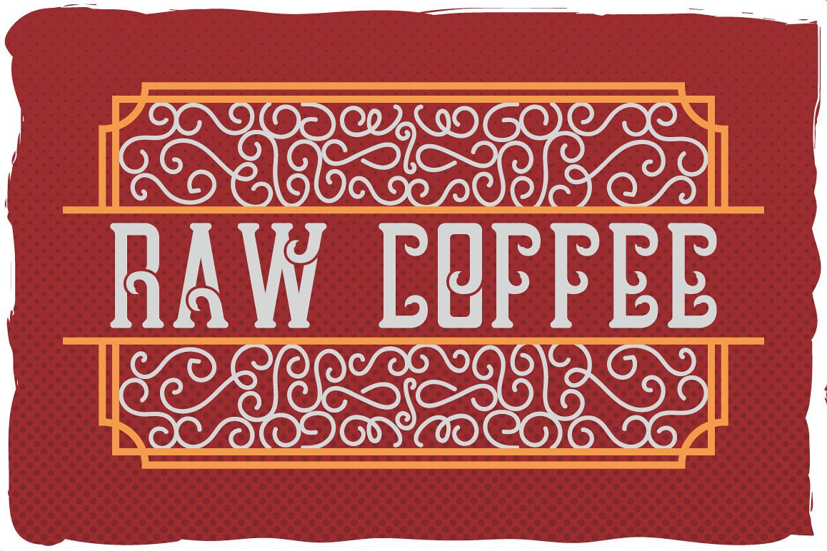 Raw Coffee handcrafted font example image 1