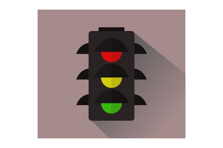 Traffic light icon example image 1