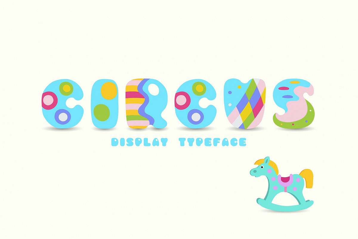 Circus, display uppercase typeface example image 1