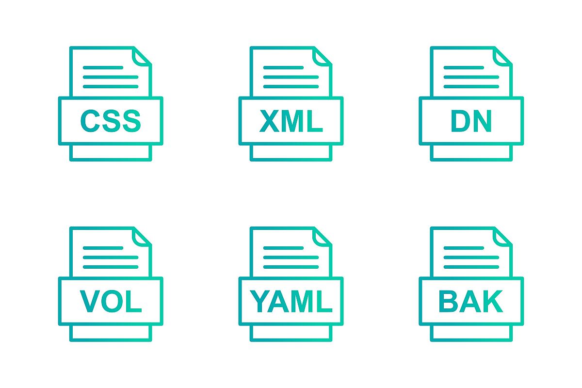 Set Of File Formats Icons example image 1