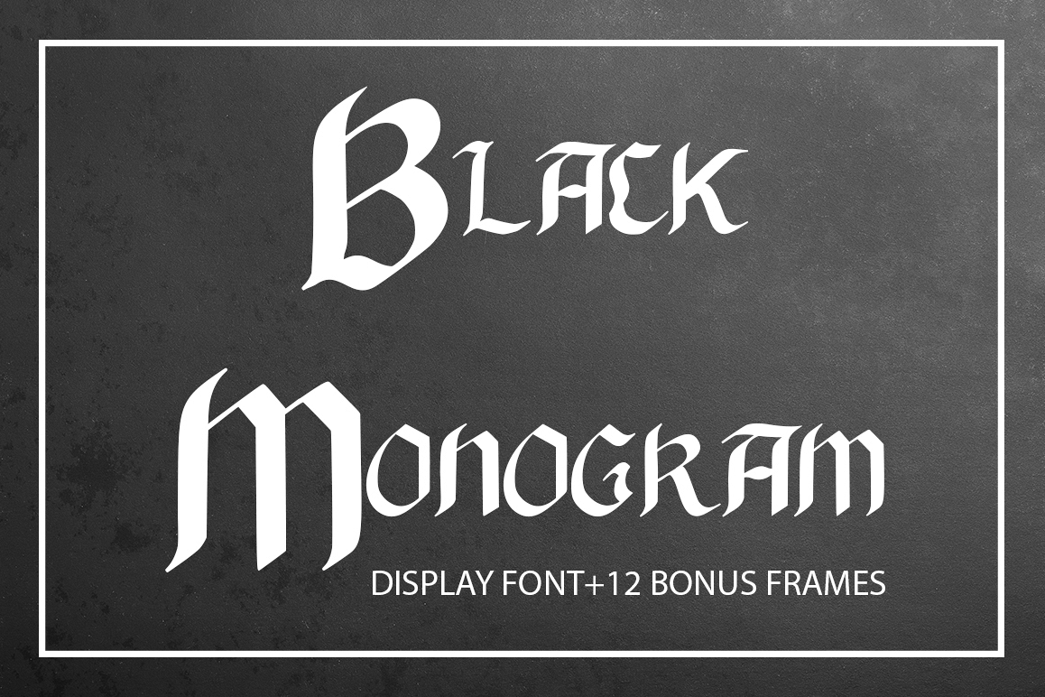 Black Monogram Creator example image 1