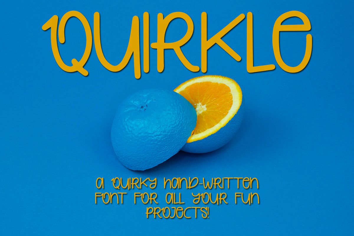 Quirkle - A Hand-Written Quirky Font example image 1