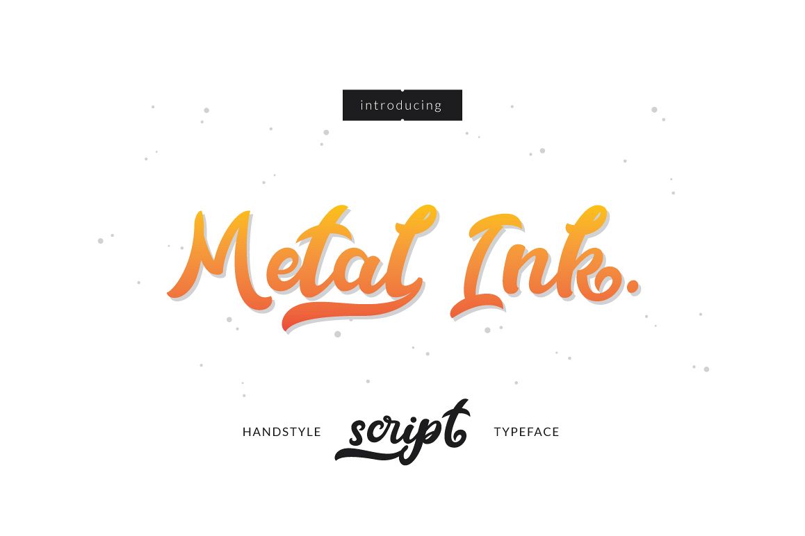 Metal Ink Typeface example image 1