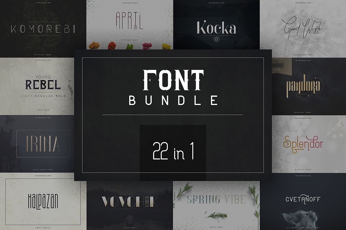 22in1 Legendary Font Bundle example image 1