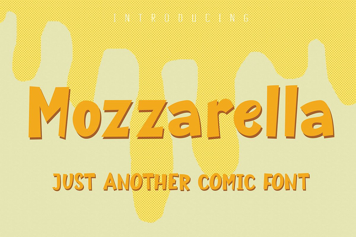 Mozzarella Comic Font example image 1