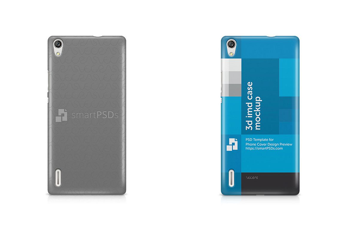 Huawei Ascend P7 3d IMD Mobile Case Design Mockup 2014 example image 1