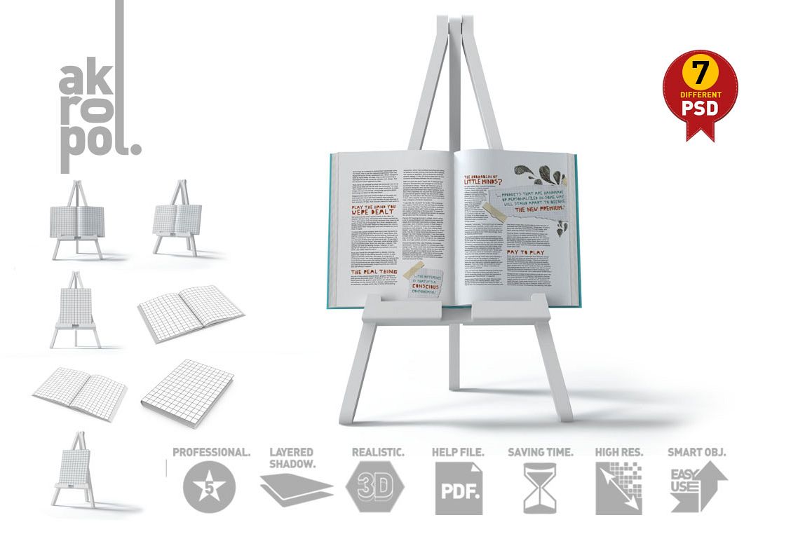 Book Mock-Up Set example image 1