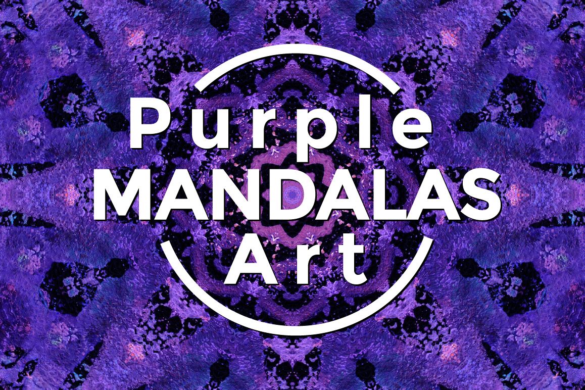 Purple MANDALAS Art example image 1