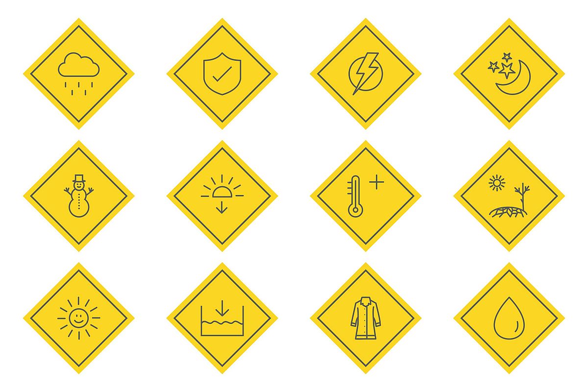 Set Of Weather And Season Icons example image 1
