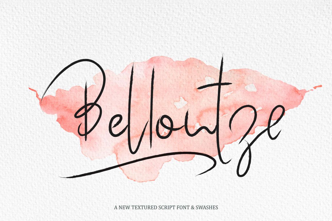 Bellontze.Textured script & swashes example image 1