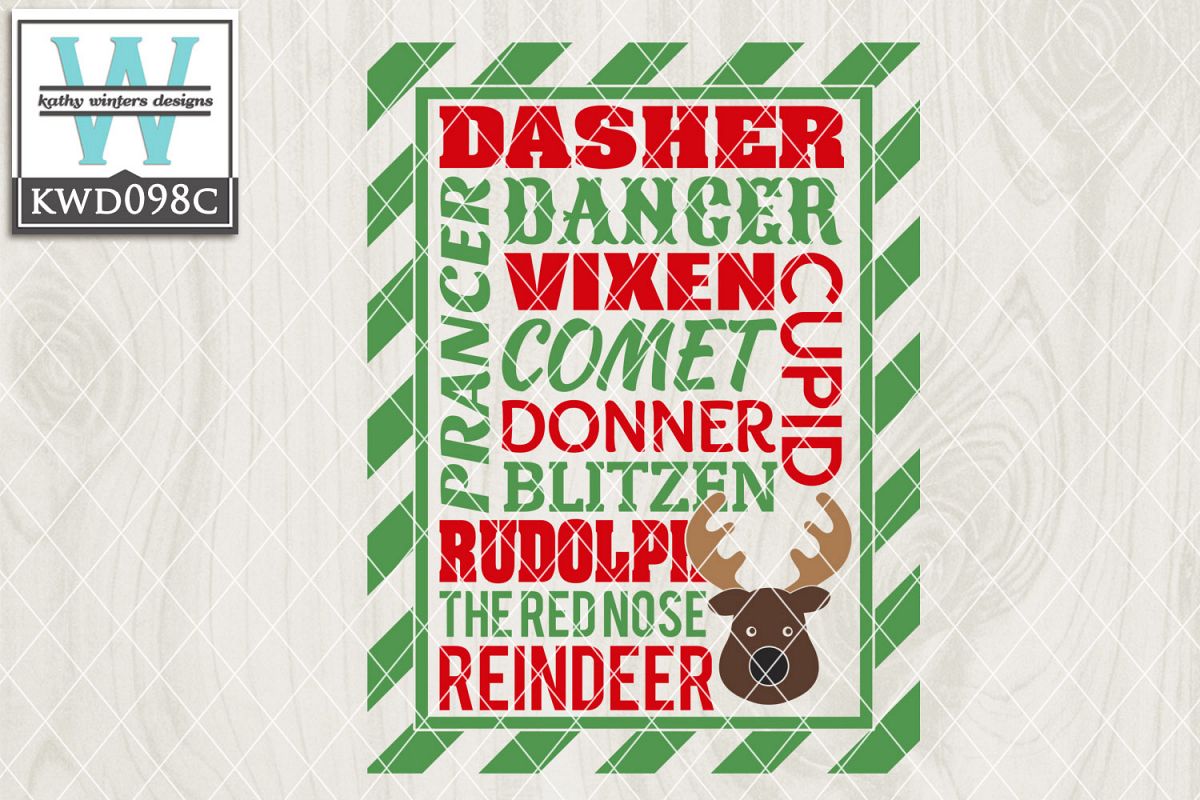 Christmas Cutting File KWD098C example image 1
